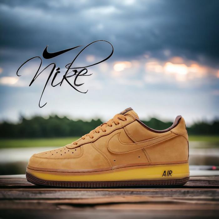 Gambar sepatu sneaker pria wanita nike original wheatmocca airforce one - Brown tan, 38 dari Original Sepatu Sneaker Zivana undefined Tokopedia