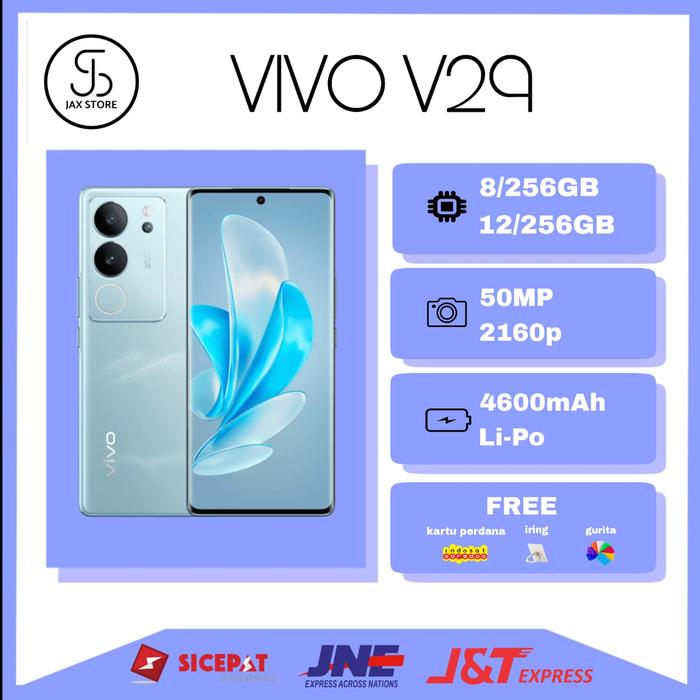 Gambar VIVO V29 5G ( RAM 8/256GB & 12/256GB) - GARANSI RESMI INDONESIA - Biru, 8/256GB dari JX-Cell undefined Tokopedia
