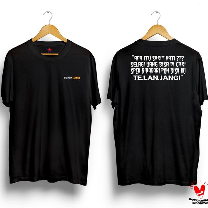 Gambar Baju kaos apa itu sakit hati spek bidadari bisa ku tela*njangi laris - Hitam, M dari Ligar24 undefined Tokopedia