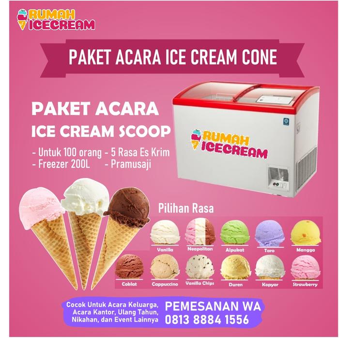 Gambar Paket Acara 100 porsi Ice Cream - Ice Cream Scoop dari Rumah Ice Cream Indonesia undefined Tokopedia