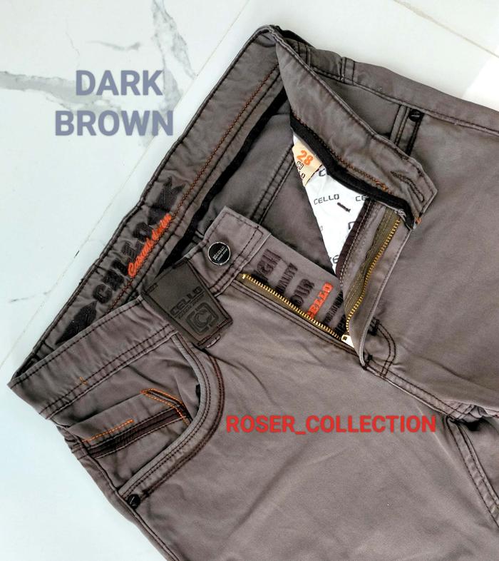 Gambar Celana Kanvas Kualitas Cardinal Original Bonus Cd Pria - Khaki, 34 - DARK BROWN, 31 dari Roser_Collection undefined Tokopedia