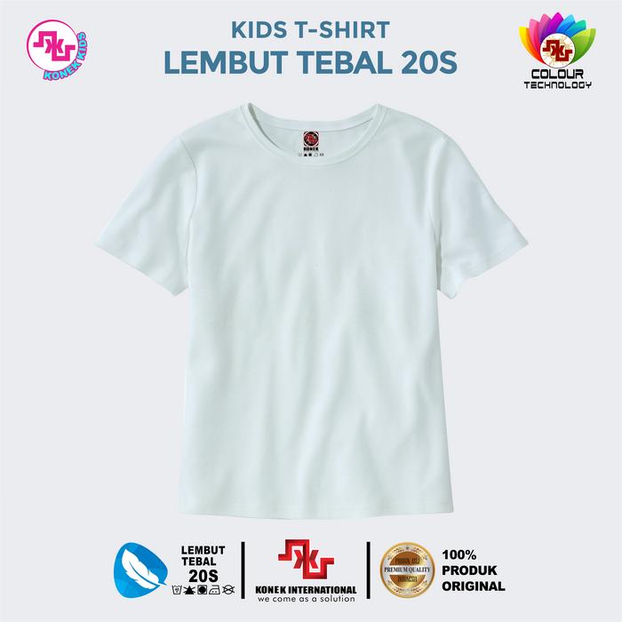 Gambar Kaos Anak CASUAL Cewek / Cowok " Hewan Lucu " Premium Original KONEK - Putih Polos, S dari Konek Store_NEW undefined Tokopedia