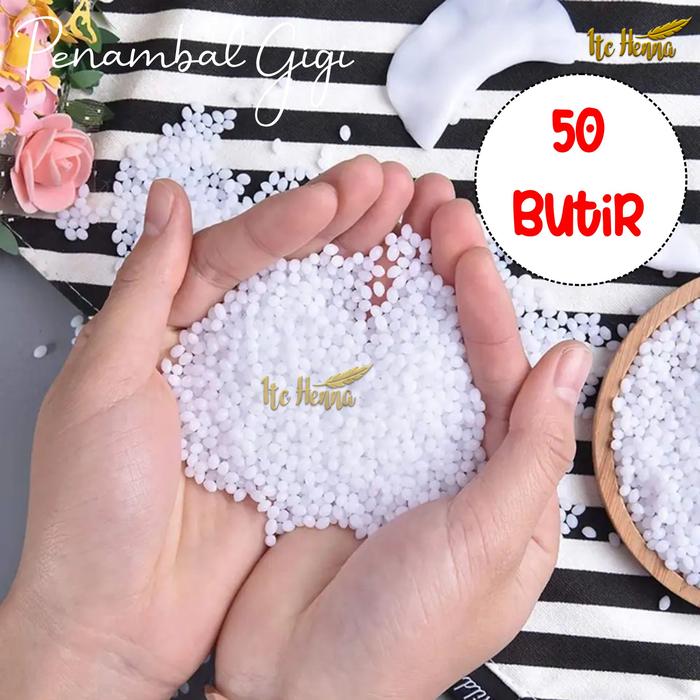 Gambar Penambal Gigi Butir - Temptooth Gigi Palsu Temporary Tooth Repair Kit - 50 Butir dari Itc Henna undefined Tokopedia
