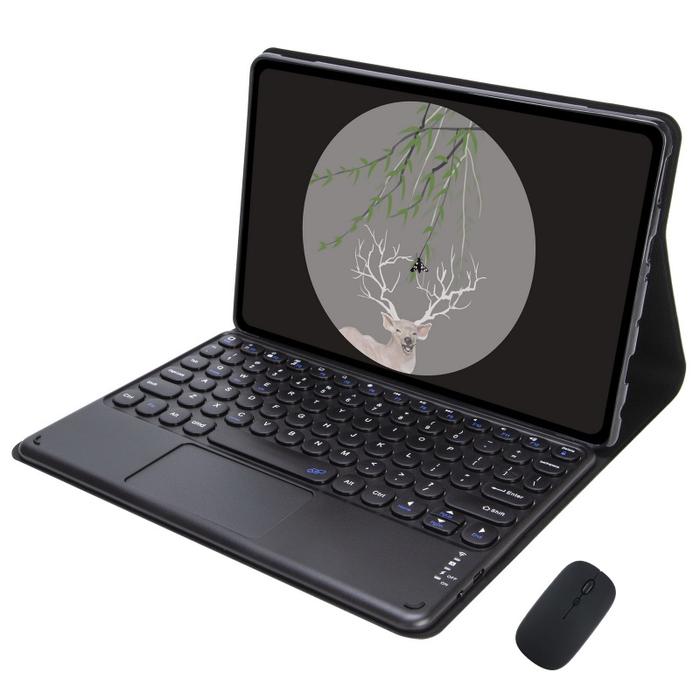 Gambar Book Cover Compatible For Xiaomi Redmi Pad 2 11 Inch 2025 Leather Case Keyboard Touchpad Wireless Bluetooth Mouse Set - Hitam, Keyboard Touchpad+Case dari Accecories Unik undefined Tokopedia
