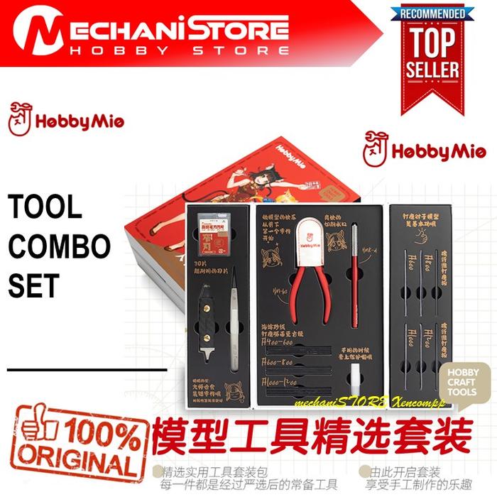 Promo HOBBY MIO Tool Combo Set Nipper Opener Pinset Pencutter Amplas