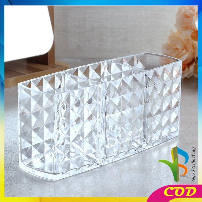 Gambar [COD] RB K45 Rak Kosmetik Acrylic Kotak Make Up Akrilik Tempat Penyimpanan - PERSEGI DIAMOND dari RB TOYS AND TECHNOLOGY undefined Tokopedia