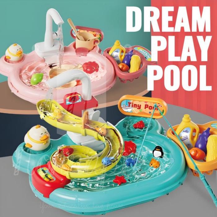 Gambar Mainan wastafel cuci tangan anak, Pancingan Bebek Go Fishing dari NonnaPIK undefined Tokopedia