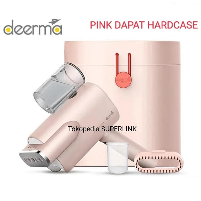 Gambar Setrika Uap Deerma Foldable Handheld Garment Steamer Iron Setrika Baju Setrika Pakaian - Merah Muda dari SUPERLINK undefined Tokopedia