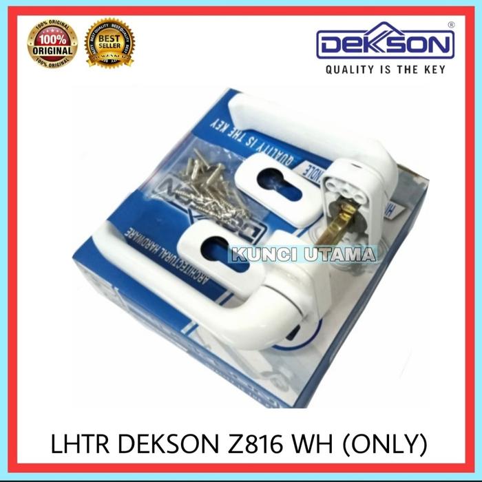Gambar handle pintu dekson LHTR Z816 handle engkol pintu aluminium dekson - Putih dari KUNCI UTAMA MAKMURR undefined Tokopedia