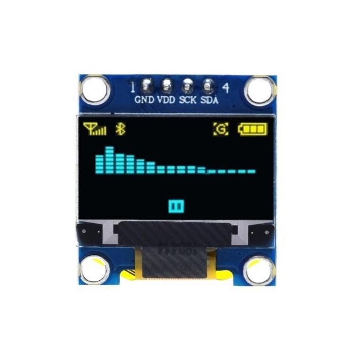 Gambar LCD OLED 0.96 Inch 128x64 White Blue Yellow Blue I2C Serial Module - Yellow Blue dari AIF Robotic undefined Tokopedia