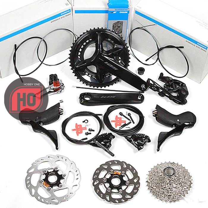 Jual Shimano 105 R7120 12 Speed Hydraulic Disc Brake Groupset