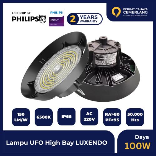 Gambar Lampu High Bay LUXENDO 100W 150W 200W LXHB11 Lampu HighBay LED Pabrik - 100W dari Berkat Cahaya Cemerlang undefined Tokopedia