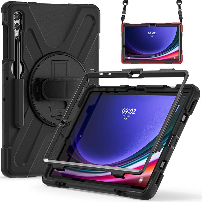 Gambar Case Samsung Galaxy Tab S9 Plus Ultra FE X-Shape Armor Rotary Casing - Tab S9 Plus, CASE SAJA dari bungkusganofficial undefined Tokopedia