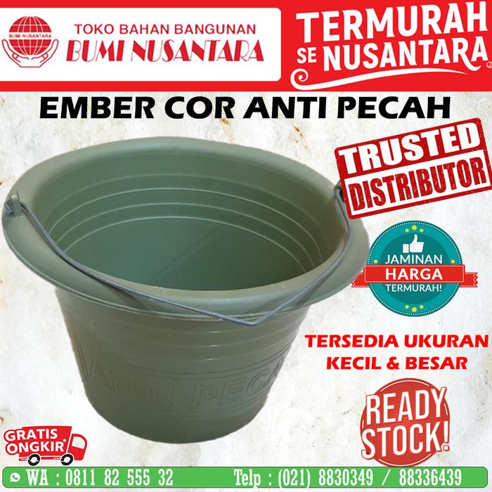 Gambar Ember Cor Karet Anti Pecah Orange oren Besar Kecil bak hijau ijo - Hijau, Kecil dari Bumi Nusantara 85 undefined Tokopedia