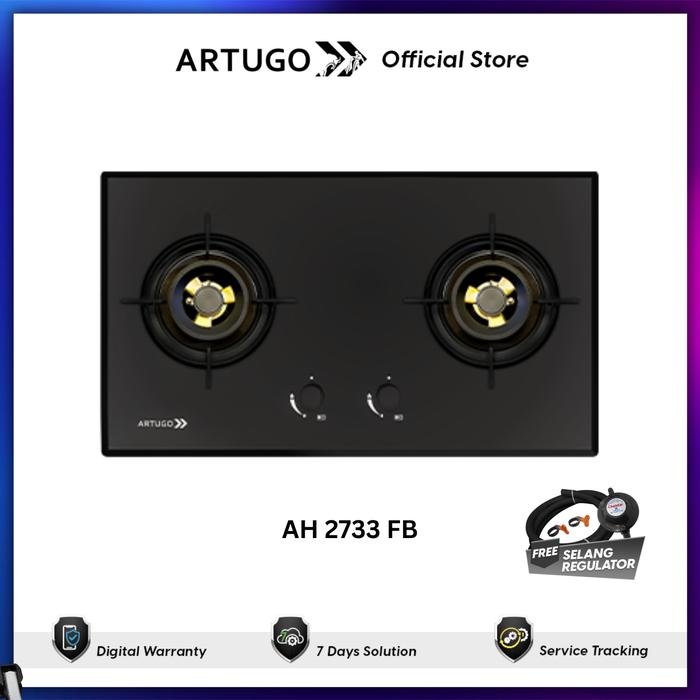 Gambar Kompor Tanam ARTUGO Built-in Hob AH 2733 FB - Gas Hob ( free 1 set regulator ) dari Artugo undefined Tokopedia