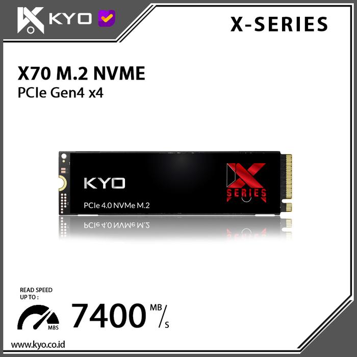 Promo KYO X70 PCIe 4.0 X Series NVMe SSD 1TB M.2 NVMe Gen4 x4 Nvme Gen ...