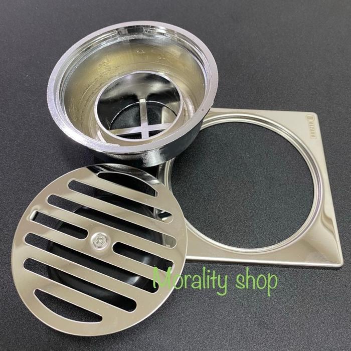 Gambar Saringan Got model TOTO Stainless Floor Drain Kamar Mandi J07 - BLZ 010 dari Morality Shopping undefined Tokopedia
