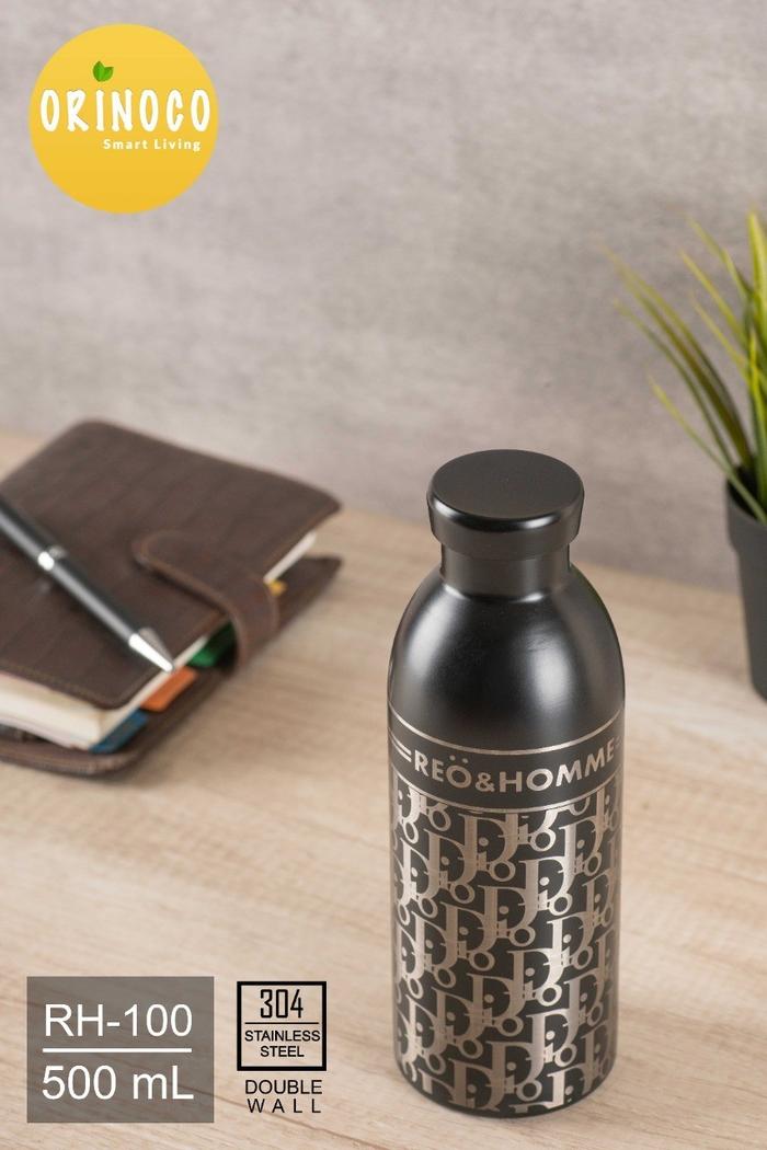 Gambar Tumbler Stainless Double Wall RH-100 Botol Minum Termos Vakum Flask Hor & Cold 500ML - Dior black dari Kioslunchbox bogor undefined Tokopedia