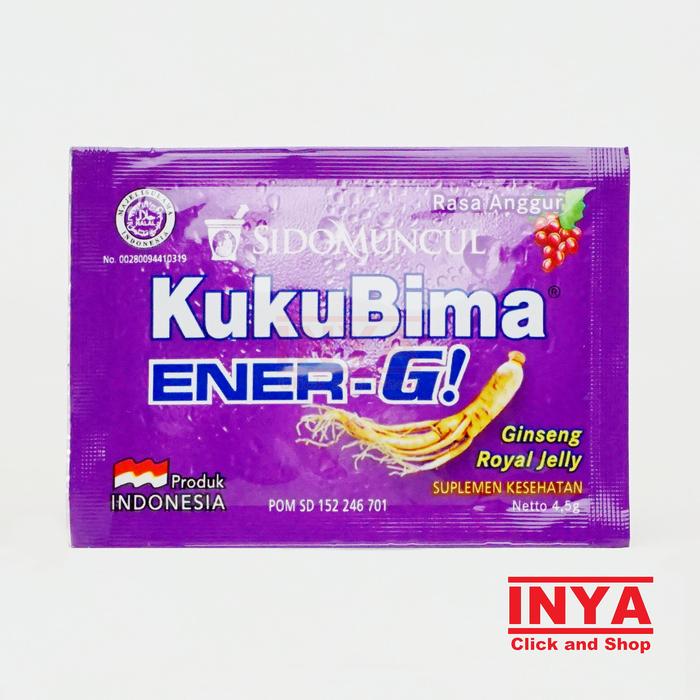 Gambar Kuku Bima Ener-G Gingseng Royal Jelly Rasa Anggur 4.5gr Sachet dari INYA STORE undefined Tokopedia