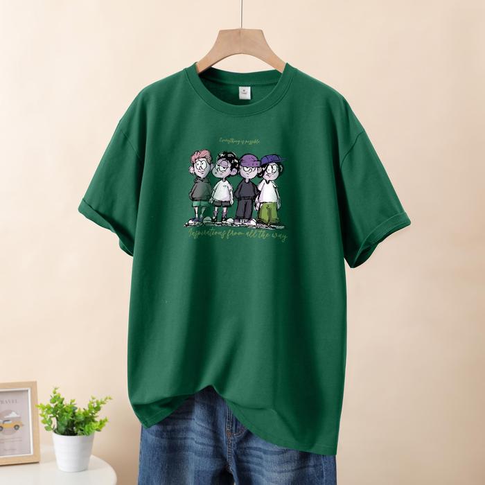 Gambar Three Pigeon T-Shirt FRIENDS - Casual Pria High Quality 100% Cotton - Dark Green, M dari Three Pigeon Official undefined Tokopedia