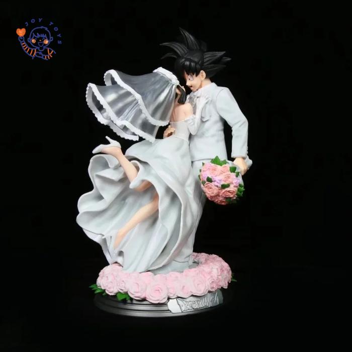 Figurine Dragon Ball Z Son Goku & Chichi Mariage PVC