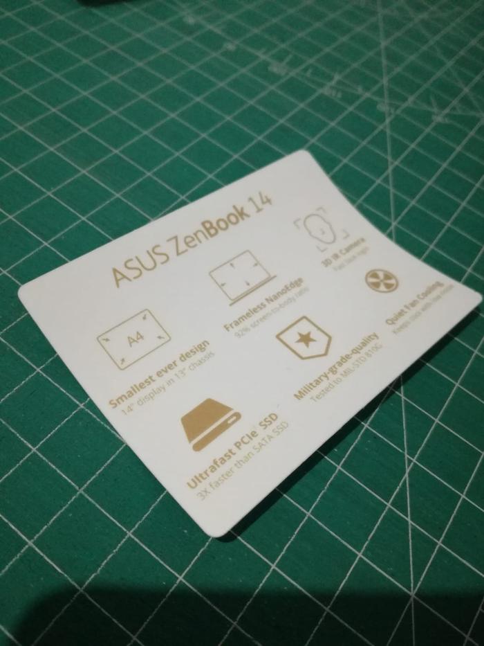 Gambar Stiker Spesifikasi Laptop Asus Zenbook 14 - UX433FN dari Djong Creative undefined Tokopedia