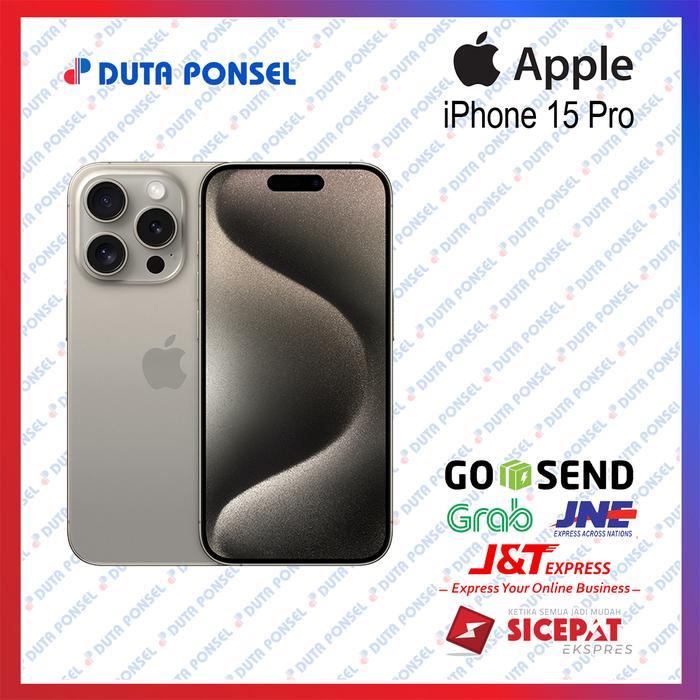 Gambar Apple iPhone 15 Pro Garansi Resmi Indonesia - Natural Titan, 256 gb dari Duta Ponsel Pekanbaru_NEW undefined Tokopedia