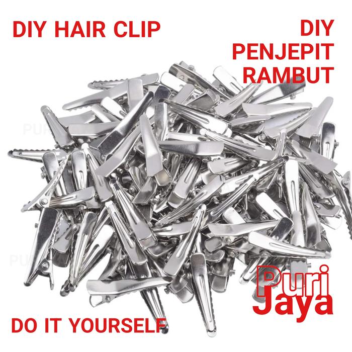 Gambar DIY Hair Clip Penjepit Rambut Kreasi Sendiri Jepit Jepitan Clamp Polos - 100 Pcs dari Puri Denshi undefined Tokopedia