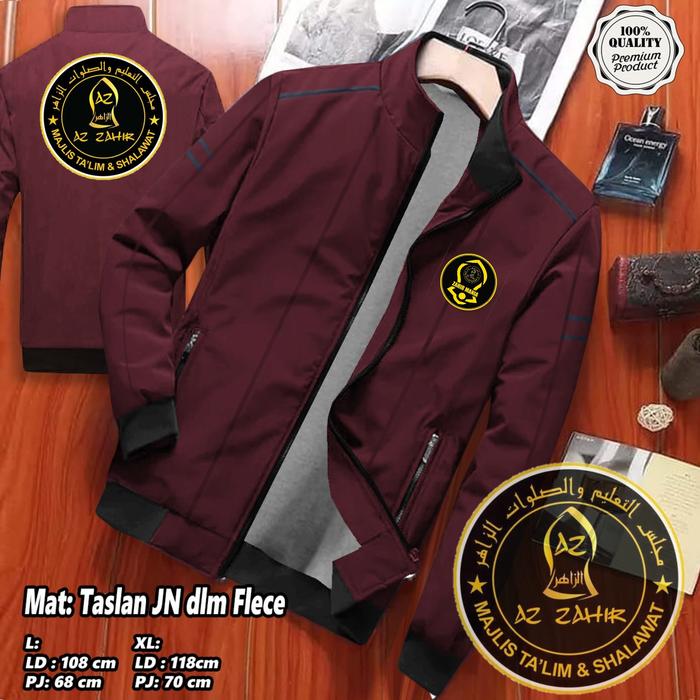 Gambar JAKET AZ ZAHIR MANIA - JAKET PECINTA SHOLAWAT - JAKET MAJELIS - Rb Marun, M dari ONFACT undefined Tokopedia
