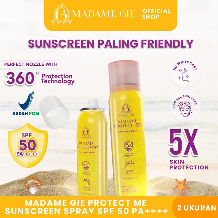Gambar [READY] Madame Gie Madame Protect Me Sunscreen SPF 30 PA ++++ - SUN SPRAY 100ML dari Madame Gie Cosmetics undefined Tokopedia