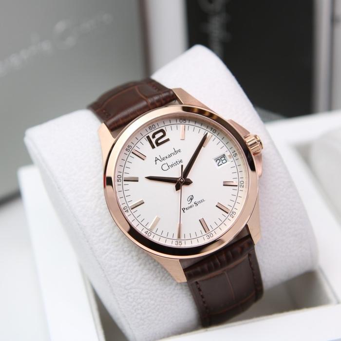 Gambar JAM TANGAN PRIA ALEXANDRE CHRISTIE AC 1031 / AC1031 LEATHER ORIGINAL - ROSEGOLD WHITE dari HappyArloji_NEW undefined Tokopedia