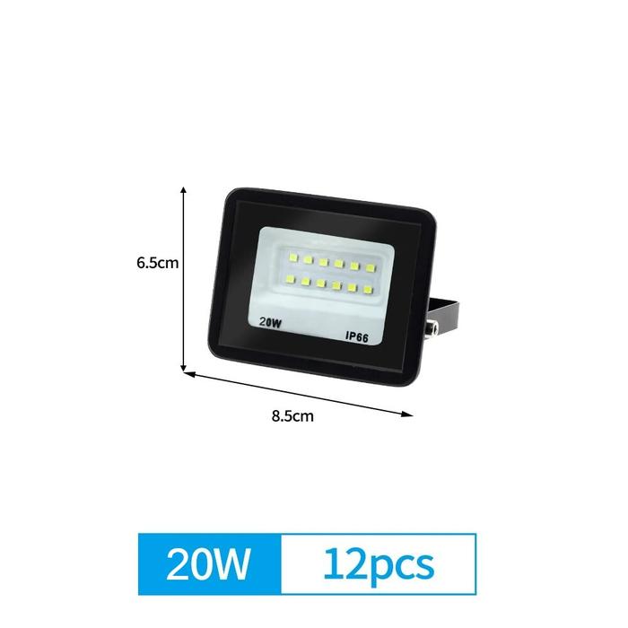 Gambar Lampu Sorot Led Flood Light IP66 Lampu Tembak Led Outdoor Super Terang - 20 Watt, Cahaya Putih dari LED Smart Home undefined Tokopedia