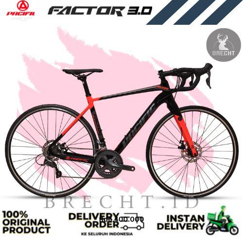 Gambar Sepeda Balap Roadbike PACIFIC FACTOR 3.0 700C Road Bike - Black, 50 dari BRECHT.ID OFFICIAL STORE undefined Tokopedia