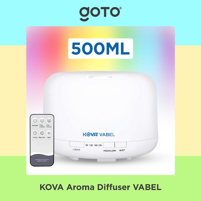 Gambar Kova Vabel Humidifier Diffuser Aroma Terapi Essential oil Pelembab - 500 ML dari Goto.Indonesia undefined Tokopedia