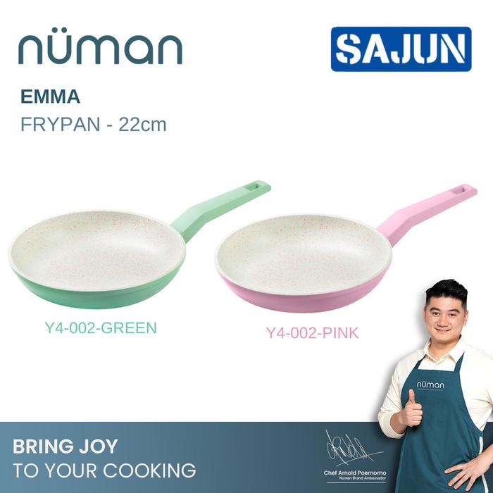 Gambar Numan Emma Series - Cookware Set / Panci Masak Marble Set Isi 3 GREEN - FRYPAN 22CM, PINK dari Sajun Electronic Tangerang undefined Tokopedia