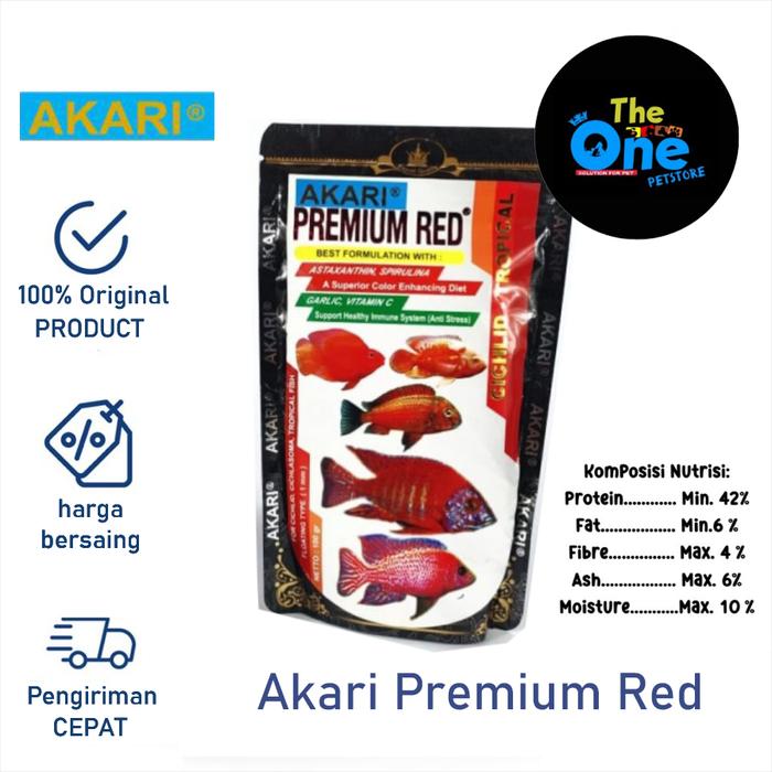Gambar Makanan Ikan Akari Premium Red 100gr dari the one petstore undefined Tokopedia