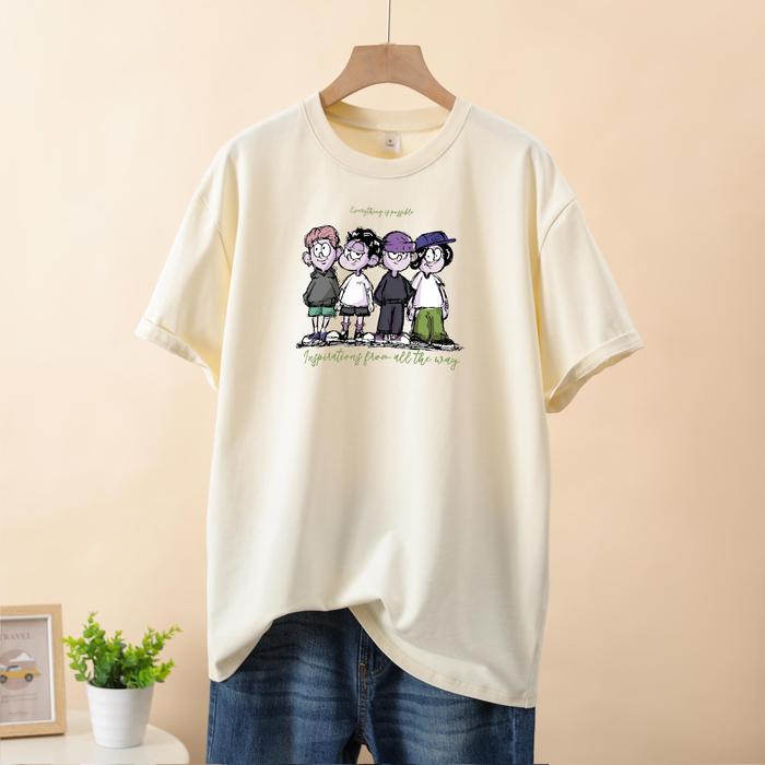 Gambar Three Pigeon T-Shirt FRIENDS - Casual Pria High Quality 100% Cotton - Apricot, L dari Three Pigeon Official undefined Tokopedia