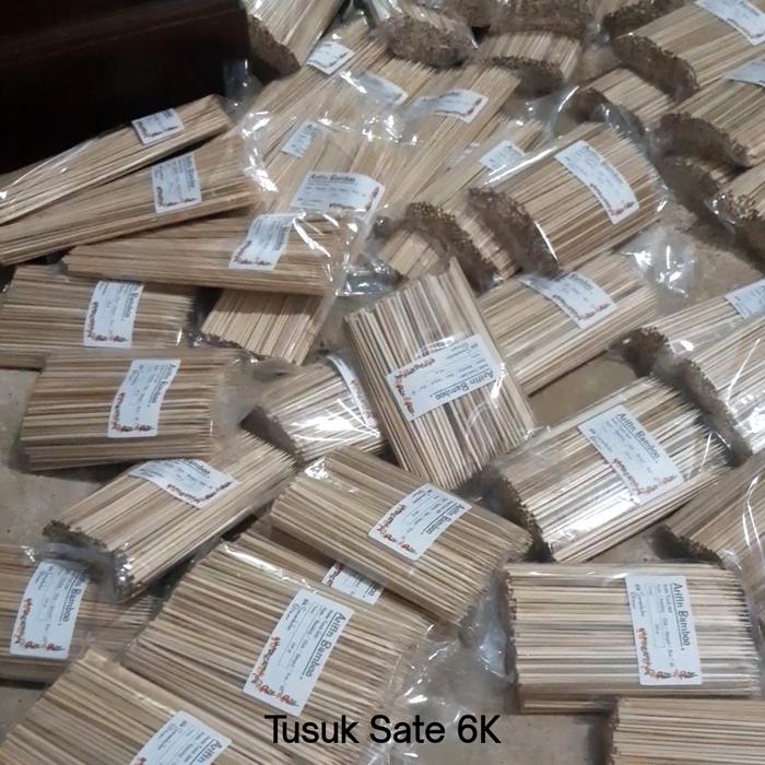 Gambar Tusuk Sate Bambu Aneka Panjang dan Ukuran - 25 cm dari Adenin_Shops undefined Tokopedia
