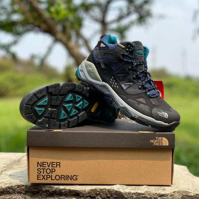 Gambar Sepatu gunung pria TNF sepatu outdoor TNF sepatu hiking pria terbaru - Grey tosca, 41 dari Billionaire Shoes undefined Tokopedia