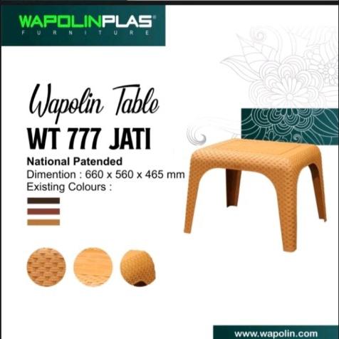 Gambar Meja Rotan Meja Kopi/ Meja Pladtik Wapolin WT 77 dari Joyplast undefined Tokopedia
