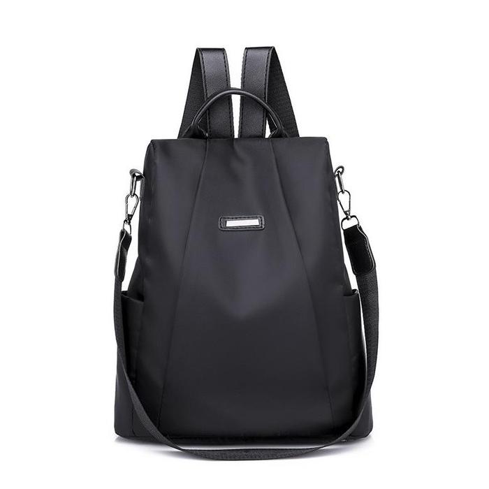 Gambar TAS RANSEL BACKPACK ANTI AIR WANITA ATLAS TA077G3 KULIAH FASHION ABU - Hitam dari Mel-comel undefined Tokopedia