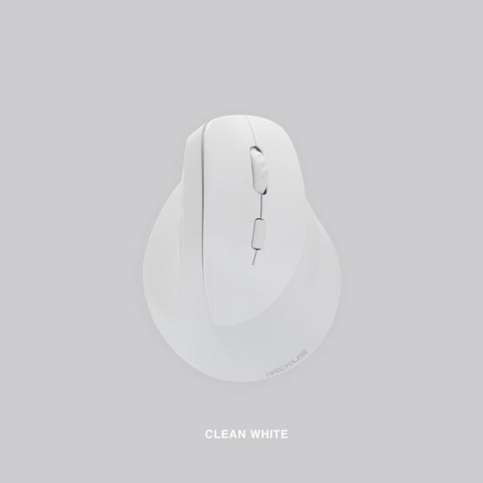 Gambar Rexus Clif Vertical Mouse Wireless Bluetooth Dual Connection Ergonomic Baterai Hitam - Putih dari Click & Go Tokopedia undefined Tokopedia