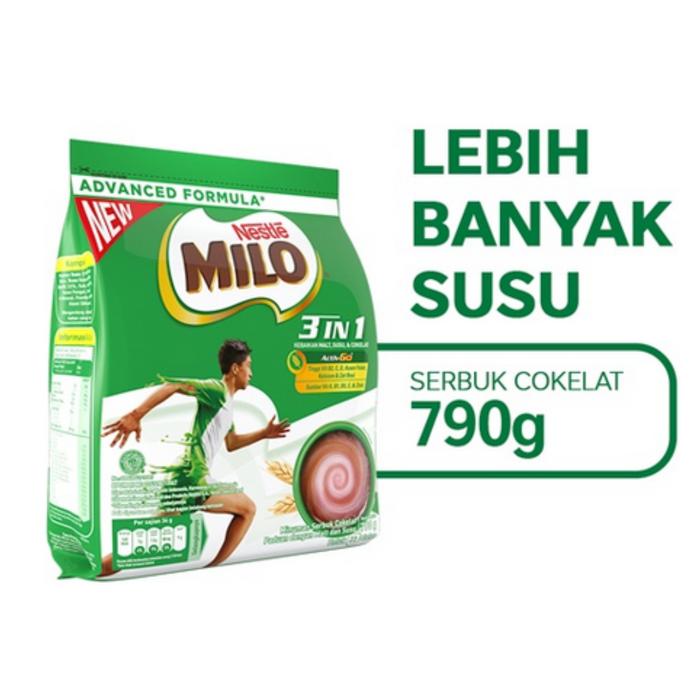 Gambar MILO 3 IN 1 LEBIH BANYAK SUSU 790 G MILO ACTIV-GO SUSU CHOCOLATE dari RAYA SUSU OFFICIAL undefined Tokopedia