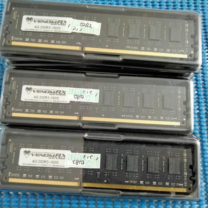 Gambar Memory LODIM 8GB DDR3-1600 VenomRX - 4GB dari Xagacomp undefined Tokopedia