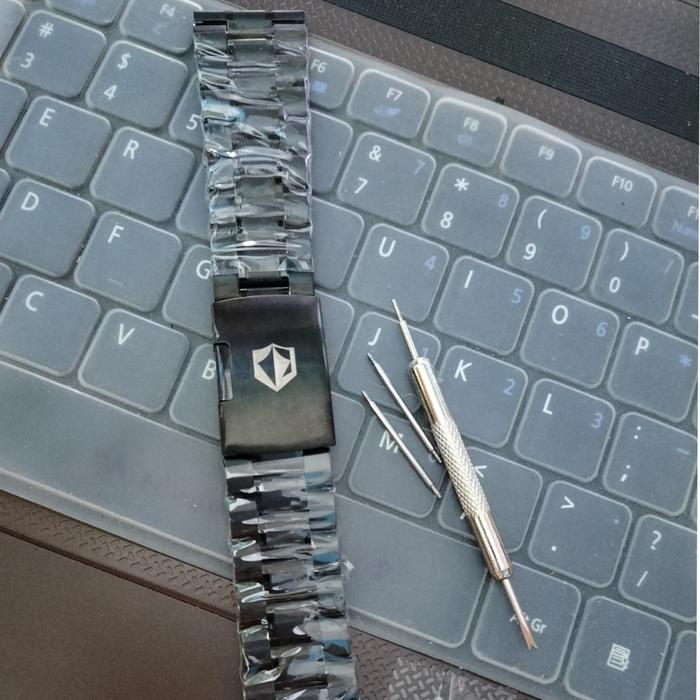 Gambar Rantai Jam Tangan Expedition Berkualitas Berlogo - Hitam Rata, 24mm dari Nikistoreonline undefined Tokopedia