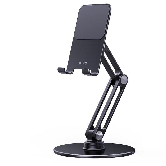 Gambar Colta P5 360 Revolve Phone/Tablet Stand Holder Circle Aluminium Tab - Matte Black dari THECOCONUT STORE undefined Tokopedia