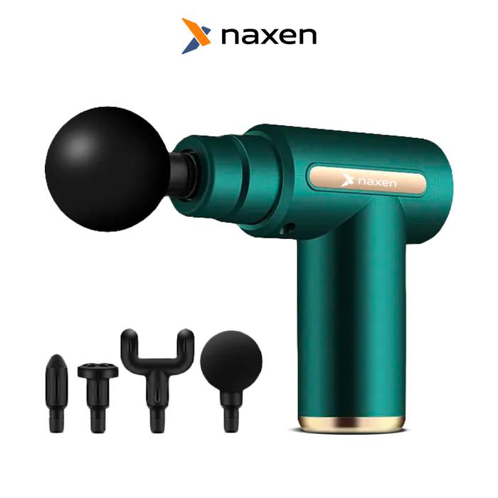 Gambar Massage Gun Naxen Alat Pijat Elektrik Refleksi Rechargeable 4in1 - Hijau dari Naxen Official Store undefined Tokopedia