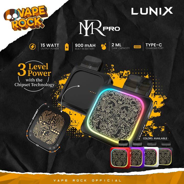 Gambar Lunix Pod Vape Mr Pro 15W 900 mAh Chip Technology Free Lanyard dari VAPE ROCK OFFICIAL undefined Tokopedia