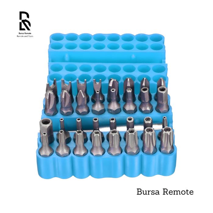 Gambar SET 33 PC MATA OBENG LUBANG + KONEKTOR MAGNETIC Biru obeng magnet - Biru dari Cnk-teknik undefined Tokopedia