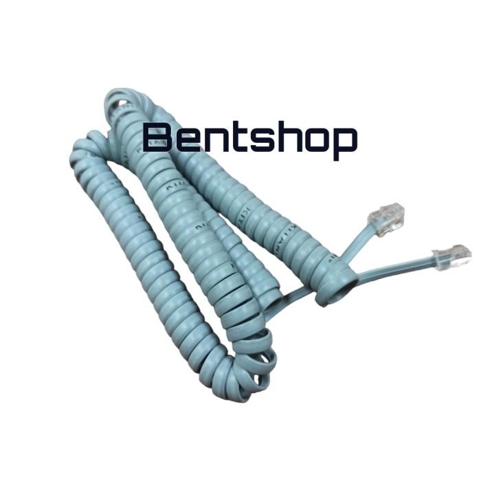 Gambar Kabel Spiral Telepon Telephone Kitani Panasonic Sahitael Nec Era Pendek - Abu-abu dari BentshopTokopedia undefined Tokopedia